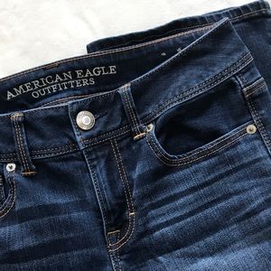 American Eagle dark wash kick boot flare jeans